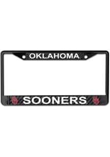 Oklahoma Sooners Carbon Fiber License Plate Frame - Black