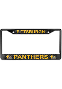 Pitt Panthers Carbon Fiber License Plate Frame - Black