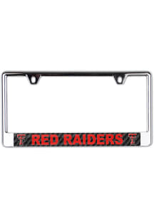 Texas Tech Red Raiders Carbon Fiber License Plate Frame - Black
