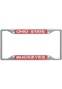Ohio State Buckeyes Glitter License Plate Frame - Red