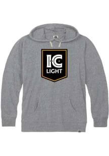 Rally Pittsburgh Brewing Mens Grey IC Light Long Sleeve Hoodie