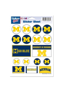 Michigan Wolverines 5x7 Stickers - Yellow