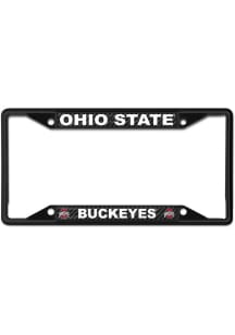 Ohio State Buckeyes Carbon Fiber License Plate Frame - Black