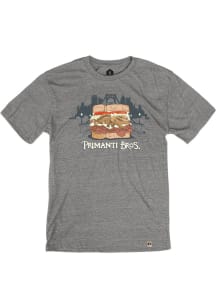 Rally Primanti Bros Grey Sandwich Skyline Short Sleeve Fashion T Shirt