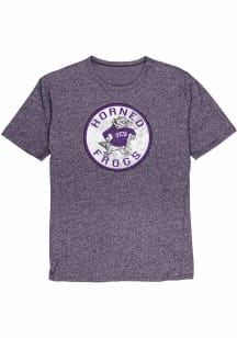 Blue 84 TCU Horned Frogs Purple Vintage Logo Short Sleeve Fashion T Shirt