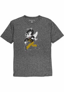 Blue 84 Emporia State Hornets Black Alternate Team Logo Short Sleeve Fashion T Shirt