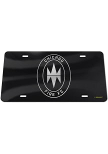 Chicago Fire Black Silver on Black Car Accessory License Plate