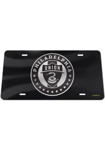 Philadelphia Union Black Silver on Black Car Accessory License Plate