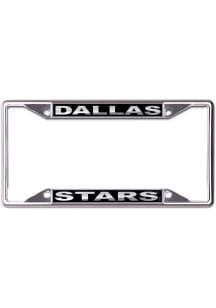 Dallas Stars Black and Silver License Plate Frame - Black