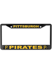 Pittsburgh Pirates Carbon Fiber License Plate Frame - Black