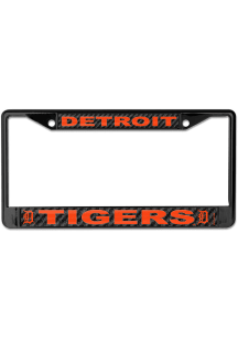 Detroit Tigers Carbon Fiber License Plate Frame - Black