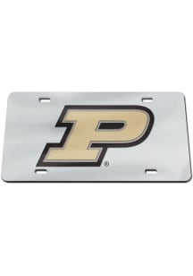 Purdue Boilermakers Silver Team Logo Silver Car Accessory License Plate