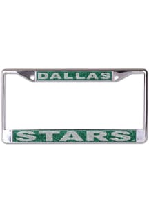 Dallas Stars Glitter License Plate Frame - Silver