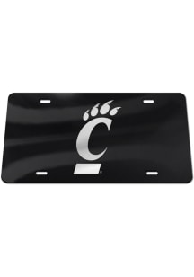 Cincinnati Bearcats Black Silver Team Logo Black Car Accessory License Plate