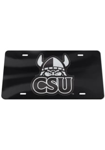 Cleveland State Vikings Black Silver Team Logo Black Car Accessory License Plate