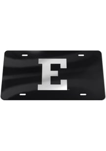 Eastern Michigan Eagles Black Silver Team Logo Black Car Accessory License Plate