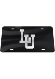 Lehigh University Black Silver Team Logo Black Car Accessory License Plate