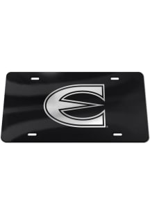 Emporia State Hornets Black Silver Team Logo Black Car Accessory License Plate