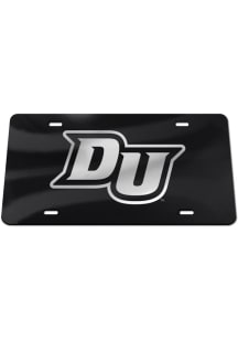 Drury Panthers Black Silver Team Logo Black Car Accessory License Plate