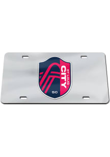 St Louis City SC Red Acrylic Car Accessory License Plate