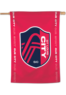 St Louis City SC 28x40 Inch Banner - Red