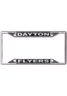 Dayton Flyers Black and Silver License Plate Frame - Black