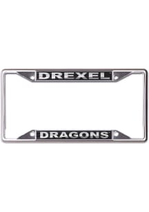 Drexel Dragons Black and Silver License Plate Frame - Black