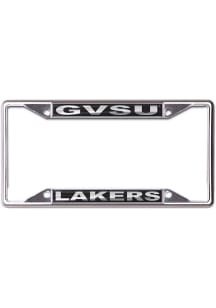 Grand Valley State Lakers Black and Silver License Plate Frame - Black