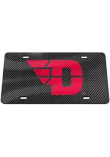 Dayton Flyers Black Carbon Fiber Car Accessory License Plate
