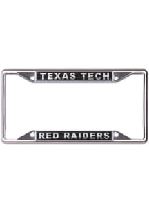 Texas Tech Red Raiders Metallic Black and Silver License Plate Frame - Black