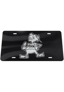 Cleveland Browns Black Silver on Black Car Accessory License Plate