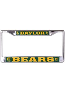 Baylor Bears Mega Team Logo License Plate Frame - Silver