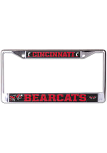 Cincinnati Bearcats Mega Team Logo License Plate Frame - Silver