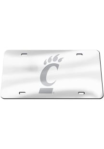 Cincinnati Bearcats Silver Frosted Car Accessory License Plate