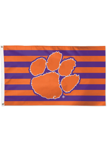 Clemson Tigers 3x5 American Silk Screen Grommet Flag - Orange