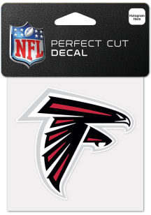 Atlanta Falcons 4x4 Inch Auto Decal - Black