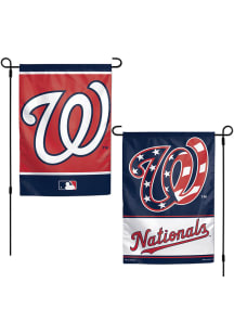 Washington Nationals 2 Sided Team Logo Garden Flag - Red