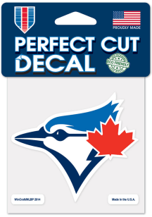 Toronto Blue Jays 4x4 inch Auto Decal - Blue