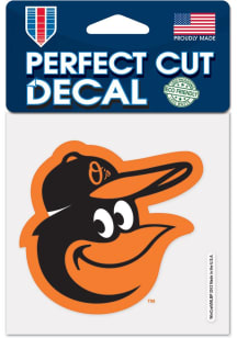 Baltimore Orioles 4x4 inch Auto Decal - Black
