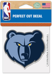 Memphis Grizzlies 4x4 inch Auto Decal - Blue