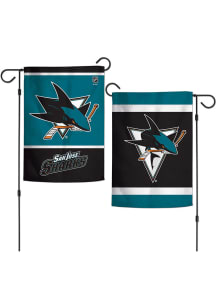 San Jose Sharks 2 Sided Team Logo Garden Flag - Blue
