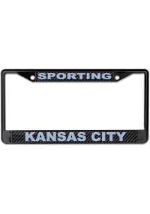 Sporting Kansas City Carbon Logo License Plate Frame - Black