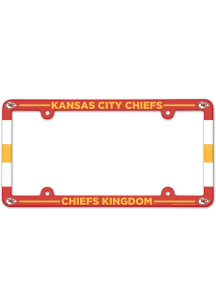 Kansas City Chiefs Plastic License Plate Frame - Red