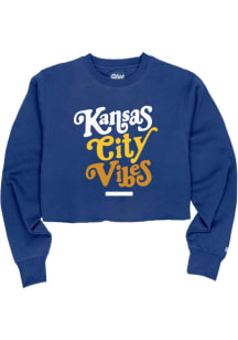 Blue 84 Kansas City Womens Blue Vibes Crew Sweatshirt