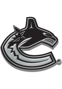 Vancouver Canucks Chrome Car Emblem - Silver