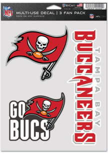 Tampa Bay Buccaneers Triple Pack Auto Decal - Black