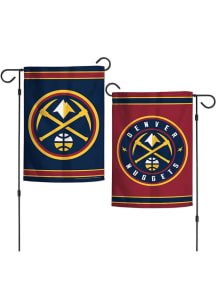 Denver Nuggets 2 Sided Team Logo Garden Flag - Blue