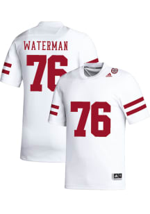 Rex Waterman   Nebraska Cornhuskers White NIL Name And Number Football Jersey