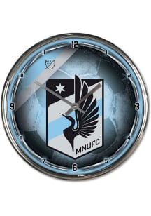 Minnesota United FC Chrome Wall Clock