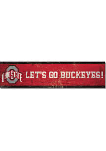 Ohio State Buckeyes 1.5x6 Wood Magnet